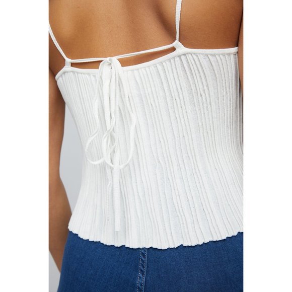 NWT Free People Get To Know You Cami / Alabaster - Picture 4 of 6